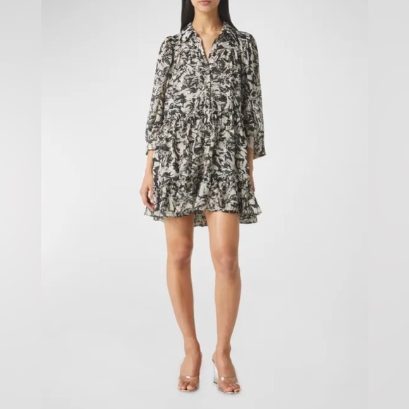 Misa Los Angeles Mita Tonal Abstract Dress Small NWT - Picture 2 of 12